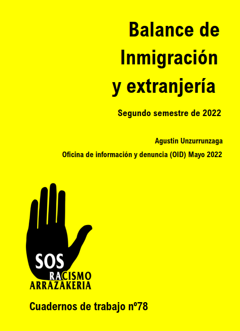78. Balance de inmigración y extranjería (2º semestre 2022)
